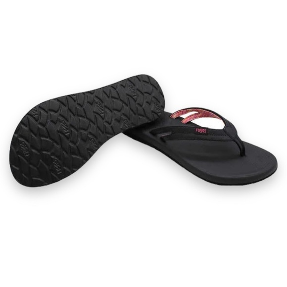 Flojos Women's Flip Flops | Various Sizes: 7, 11 | Black Pink Accent | NWT | $15 - Picture 4 of 7